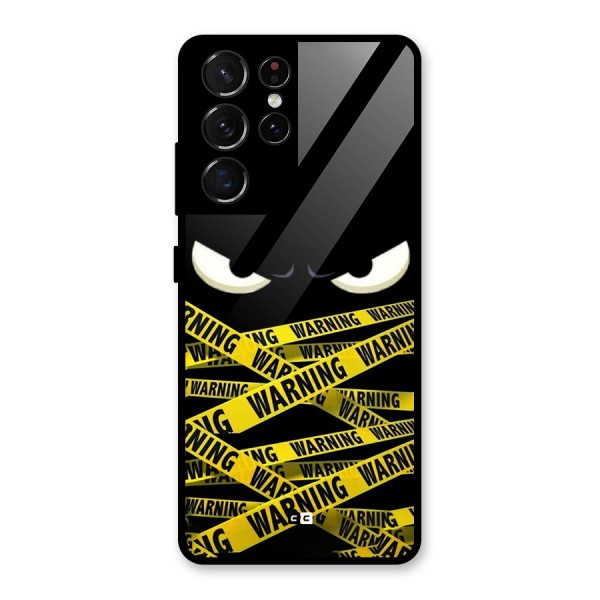 Warning Eyes Glass Back Case for Galaxy S21 Ultra 5G