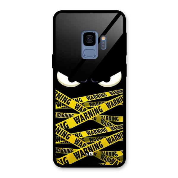 Warning Eyes Glass Back Case for Galaxy S9