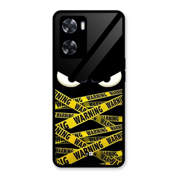 Warning Eyes Glass Back Case for Oppo A57 2022