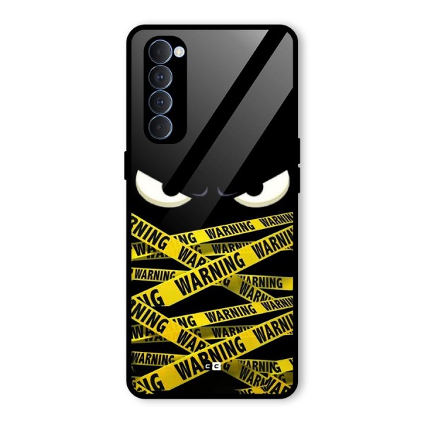 Warning Eyes Glass Back Case for Oppo Reno4 Pro