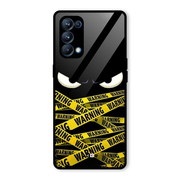 Warning Eyes Glass Back Case for Oppo Reno5 Pro 5G