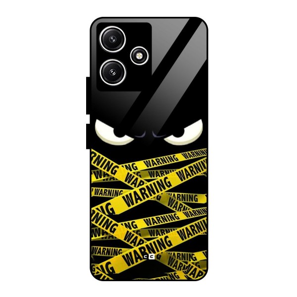 Warning Eyes Glass Back Case for Poco M6 Pro