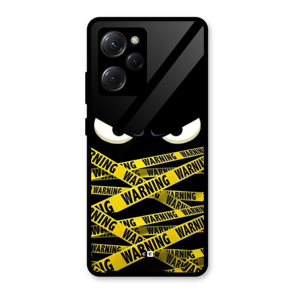 Warning Eyes Glass Back Case for Poco X5 Pro