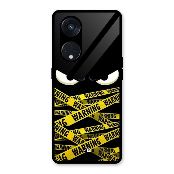 Warning Eyes Glass Back Case for Reno8 T 5G