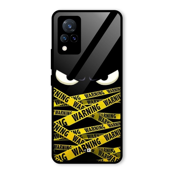 Warning Eyes Glass Back Case for Vivo V21 5G