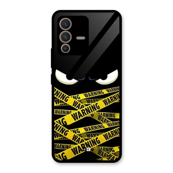 Warning Eyes Glass Back Case for Vivo V23 5G