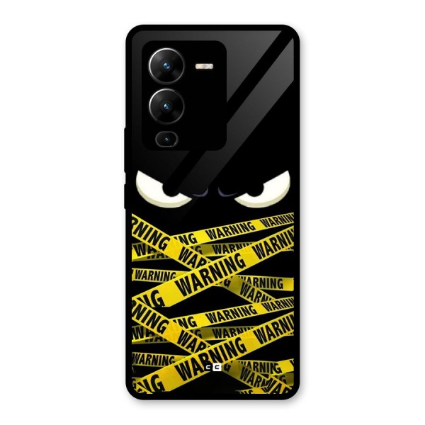 Warning Eyes Glass Back Case for Vivo V25 Pro