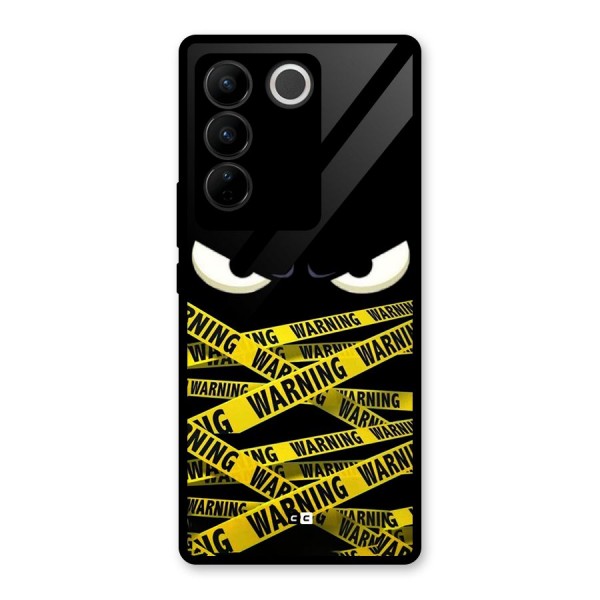 Warning Eyes Glass Back Case for Vivo V27 Pro