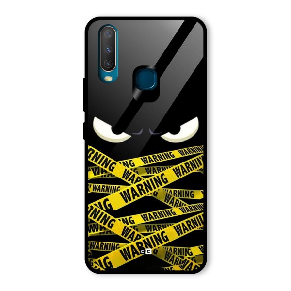 Warning Eyes Glass Back Case for Vivo Y12