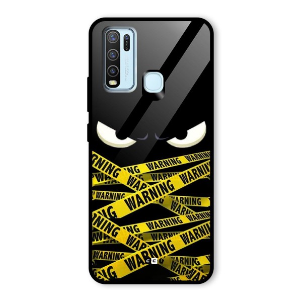 Warning Eyes Glass Back Case for Vivo Y30