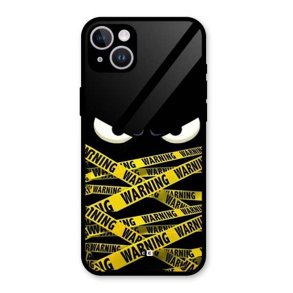 Warning Eyes Glass Back Case for iPhone 14 Plus