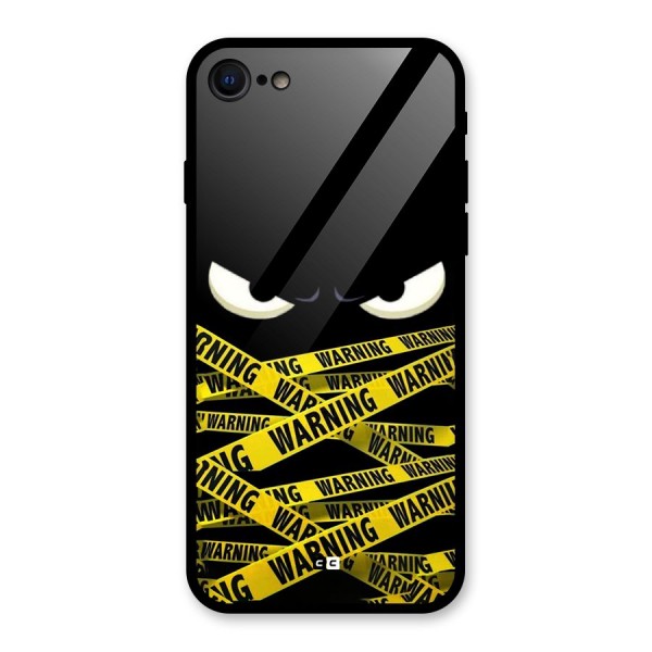 Warning Eyes Glass Back Case for iPhone 8