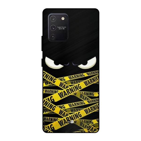 Warning Eyes Metal Back Case for Galaxy S10 Lite