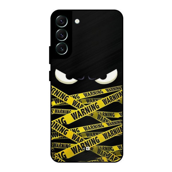 Warning Eyes Metal Back Case for Galaxy S22 Plus 5G