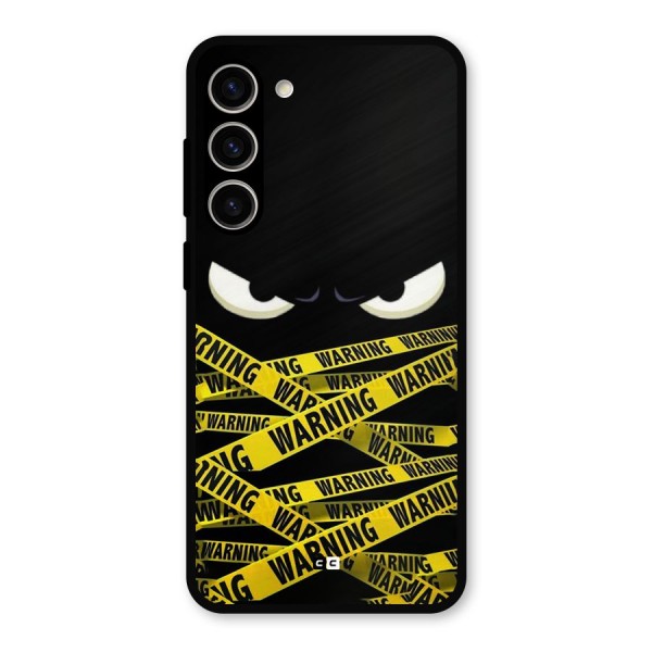 Warning Eyes Metal Back Case for Galaxy S23 Plus