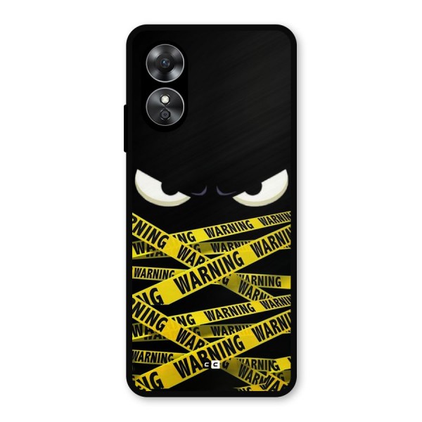 Warning Eyes Metal Back Case for Oppo A17