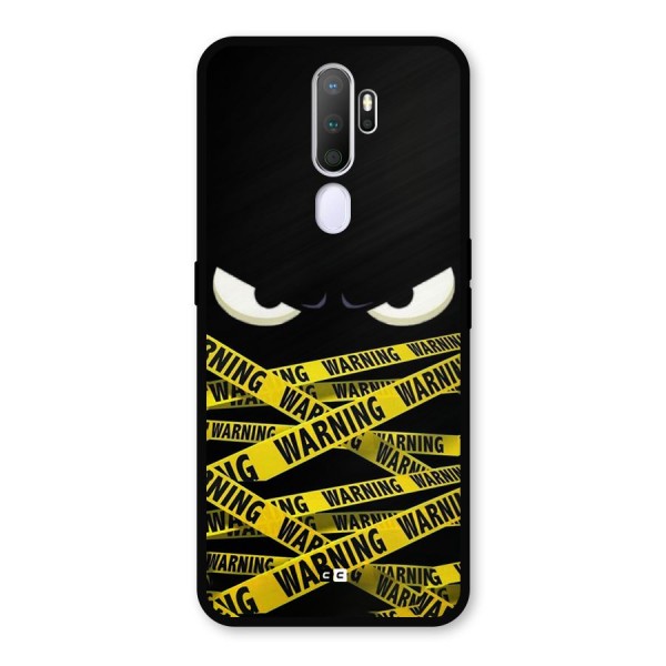 Warning Eyes Metal Back Case for Oppo A9 (2020)