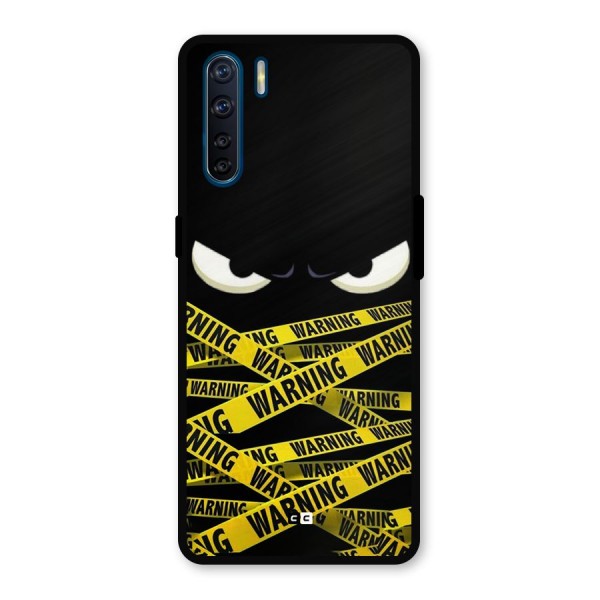 Warning Eyes Metal Back Case for Oppo F15