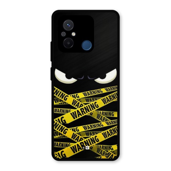 Warning Eyes Metal Back Case for Poco C55