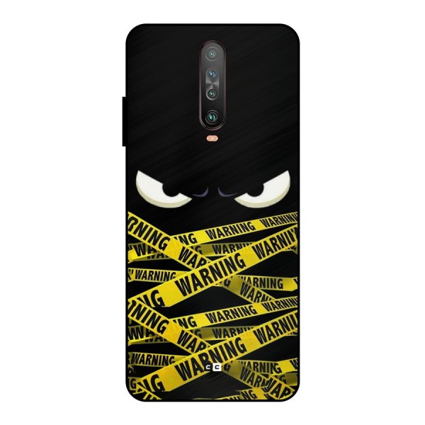 Warning Eyes Metal Back Case for Poco X2