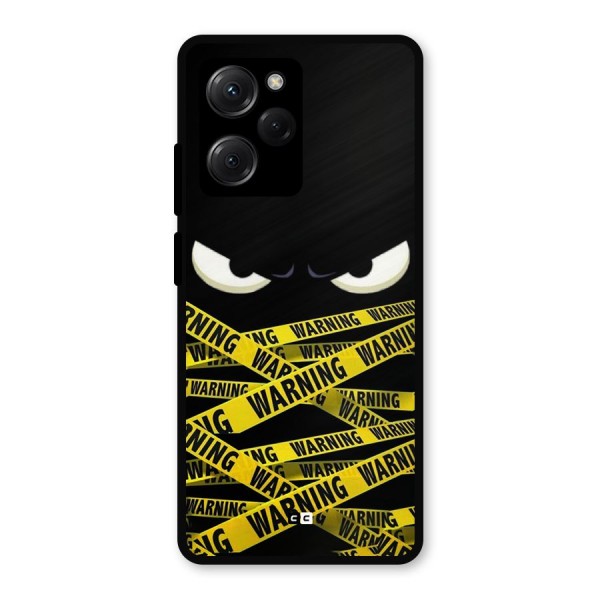 Warning Eyes Metal Back Case for Poco X5 Pro