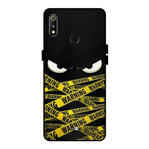 Warning Eyes Metal Back Case for Realme 3