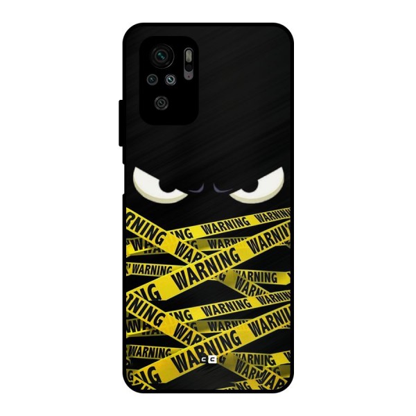 Warning Eyes Metal Back Case for Redmi Note 10