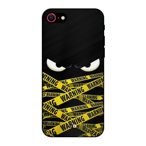 Warning Eyes Metal Back Case for iPhone SE 2020