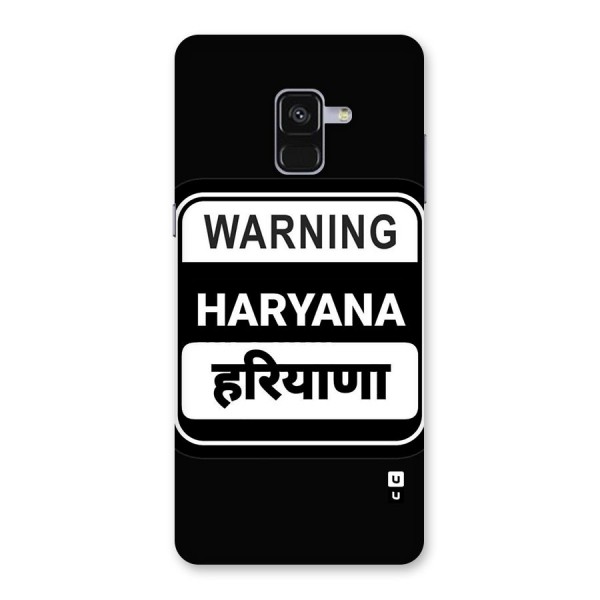 Warning Haryana Back Case for Galaxy A8 Plus