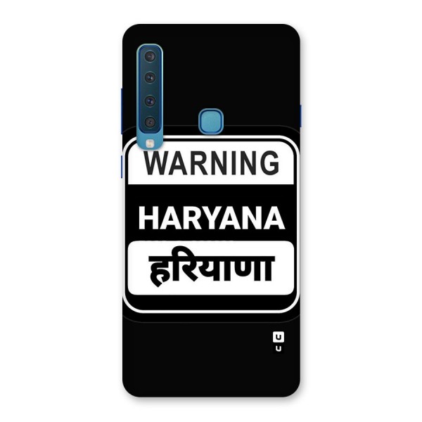 Warning Haryana Back Case for Galaxy A9 (2018)