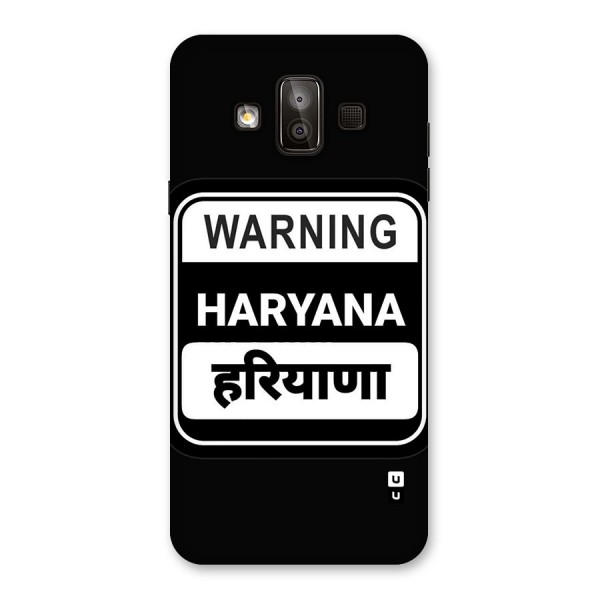 Warning Haryana Back Case for Galaxy J7 Duo