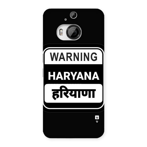 Warning Haryana Back Case for HTC One M9 Plus