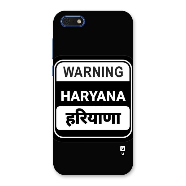 Warning Haryana Back Case for Honor 7s