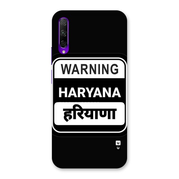 Warning Haryana Back Case for Honor 9X Pro
