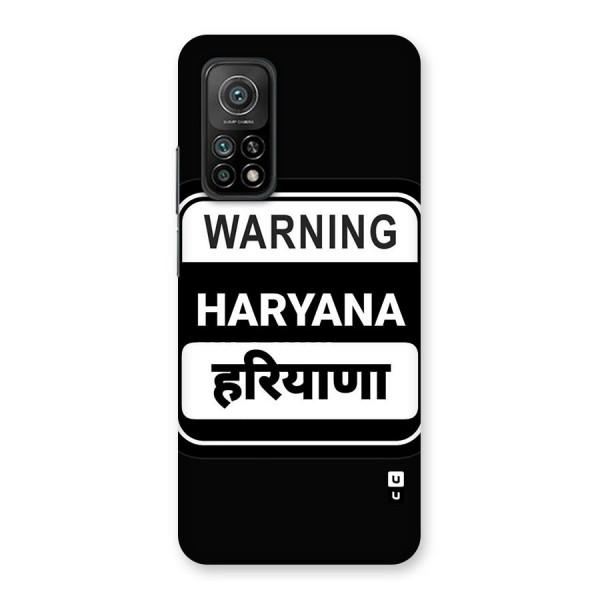 Warning Haryana Back Case for Mi 10T Pro 5G