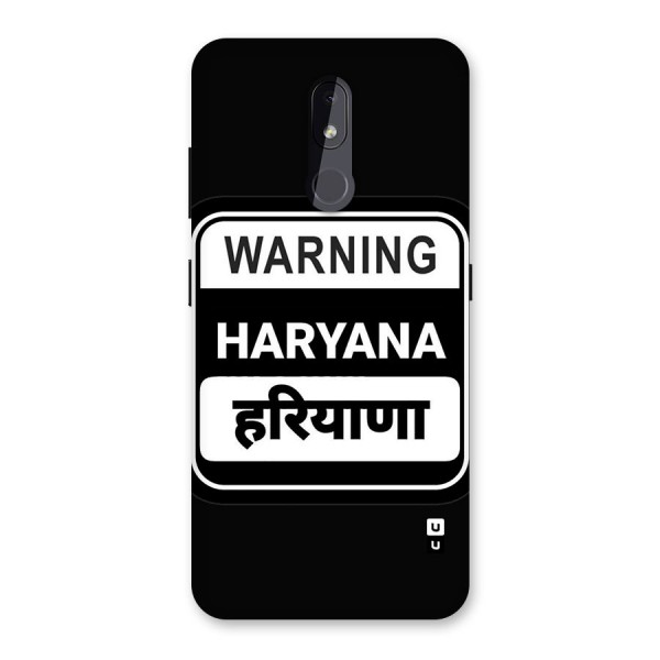 Warning Haryana Back Case for Nokia 3.2