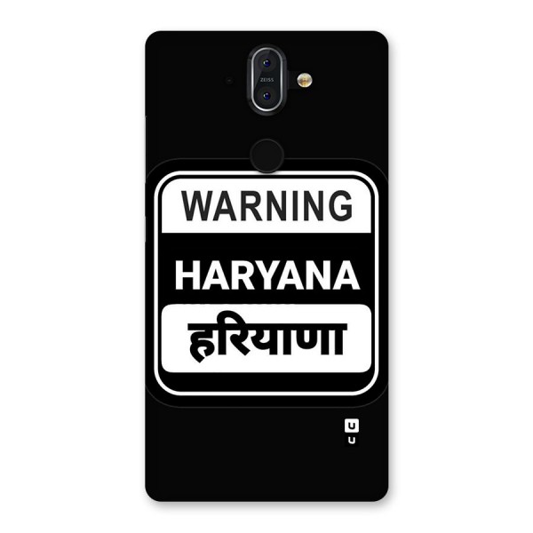 Warning Haryana Back Case for Nokia 8 Sirocco