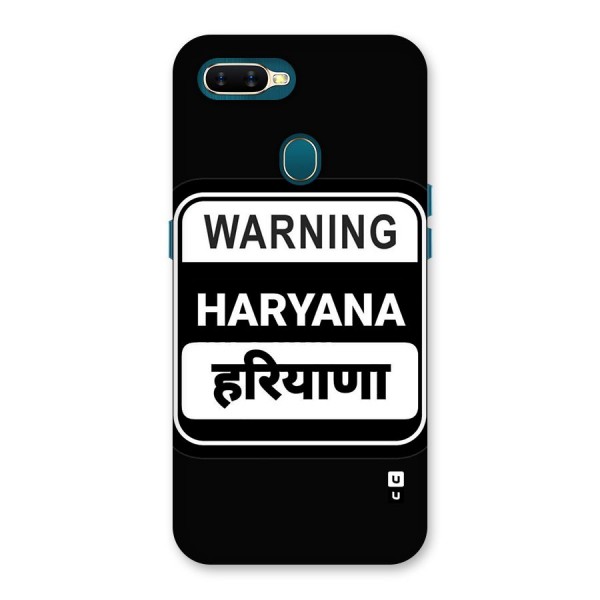 Warning Haryana Back Case for Oppo A11k