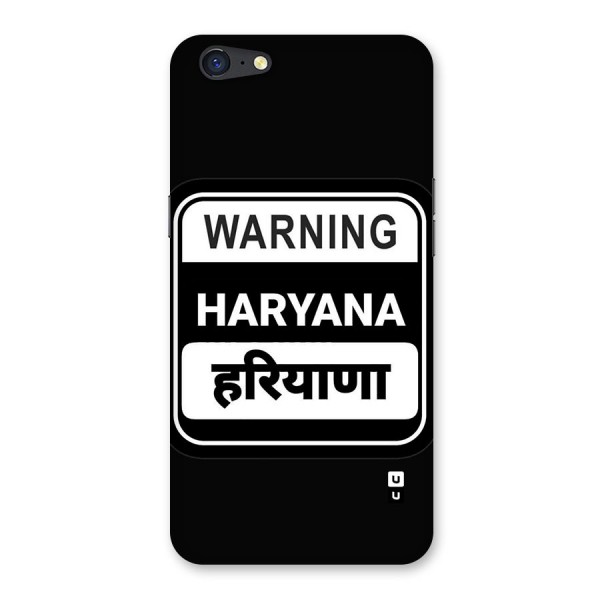 Warning Haryana Back Case for Oppo A71