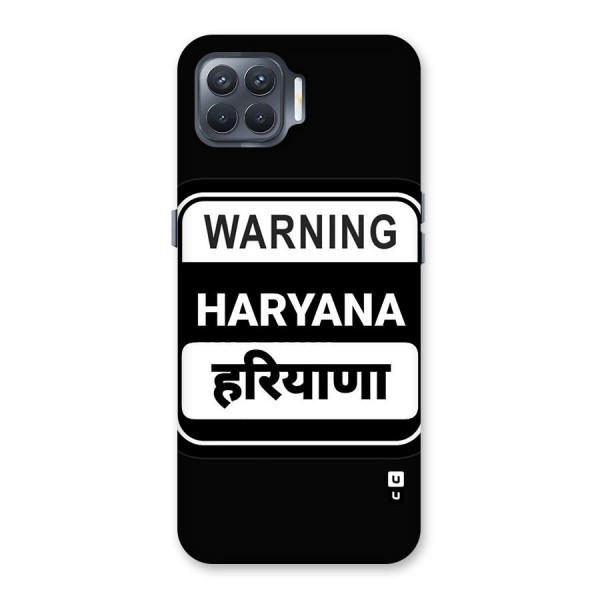 Warning Haryana Back Case for Oppo F17 Pro