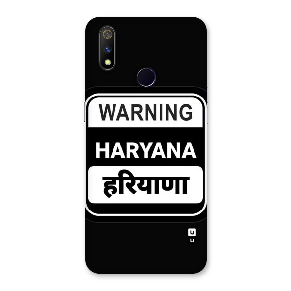 Warning Haryana Back Case for Realme 3 Pro