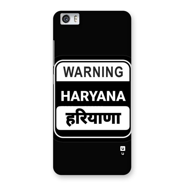 Warning Haryana Back Case for Redmi Mi 5