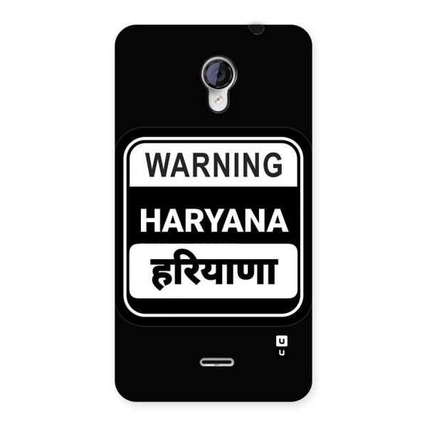 Warning Haryana Back Case for Unite 2 A106