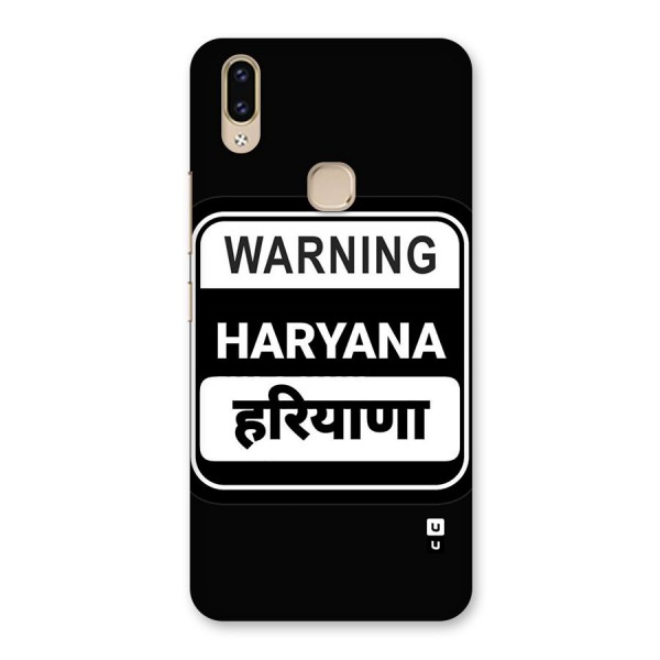 Warning Haryana Back Case for Vivo V9