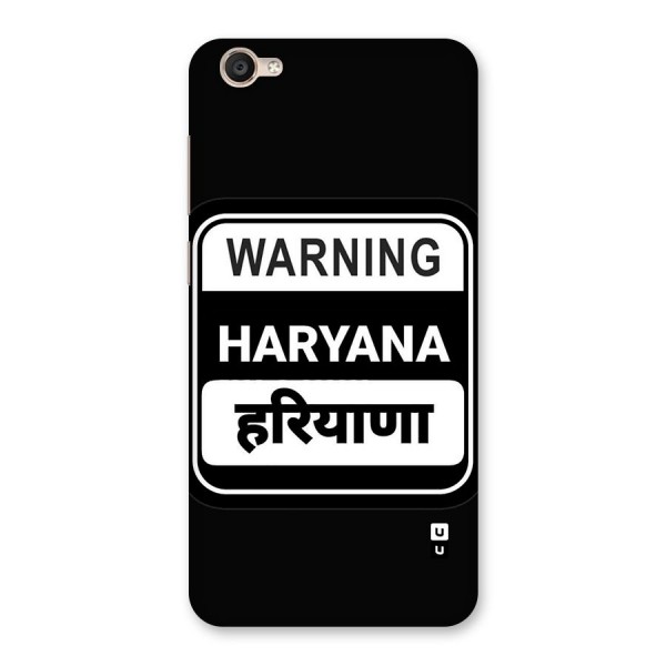 Warning Haryana Back Case for Vivo Y55