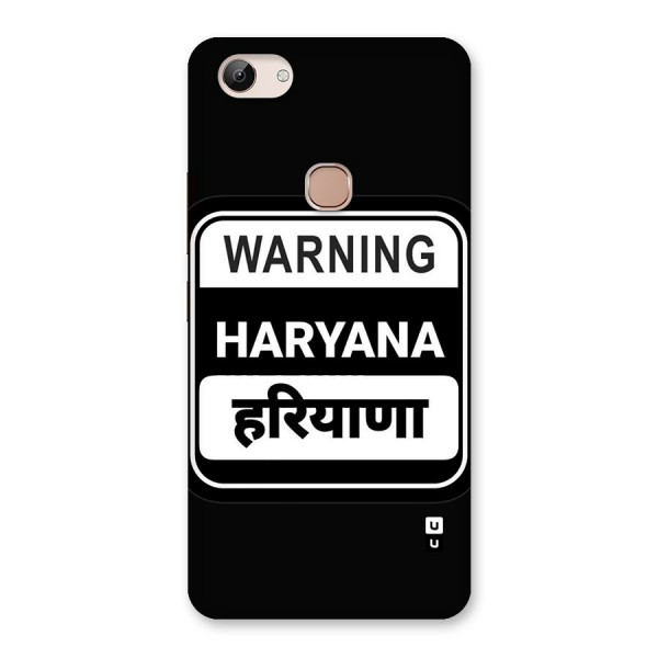 Warning Haryana Back Case for Vivo Y83