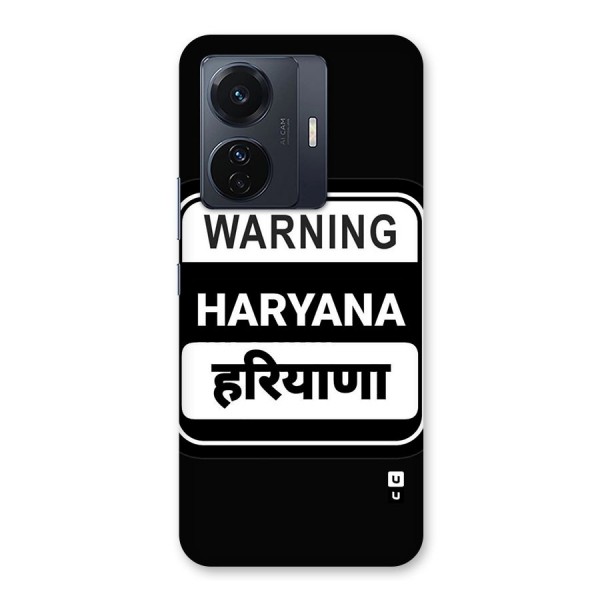 Warning Haryana Back Case for Vivo iQOO Z6 Pro