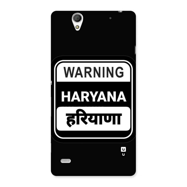 Warning Haryana Back Case for Xperia C4