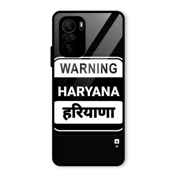 Warning Haryana Glass Back Case for Mi 11x