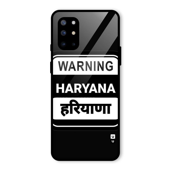 Warning Haryana Glass Back Case for OnePlus 8T